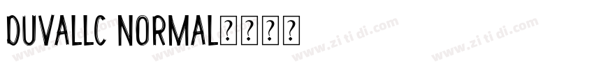 DuvallC Normal字体转换